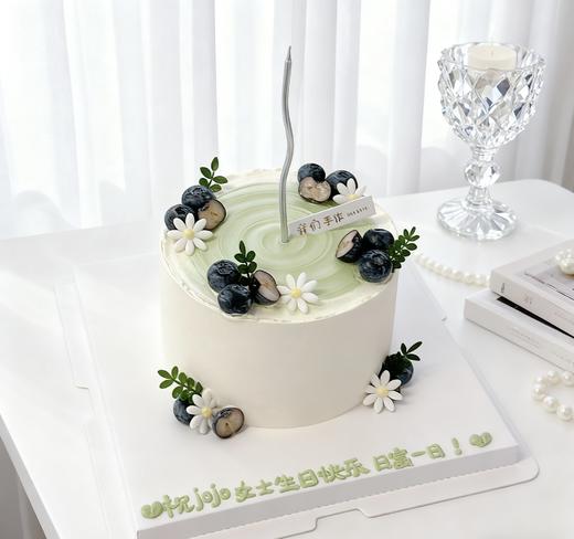 ins小清新蓝莓小花朵简约蛋糕-低糖处理无添加 商品图0