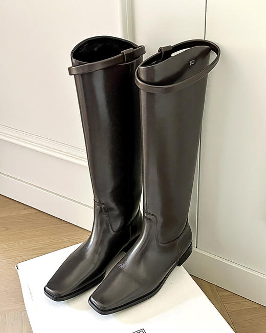 现货 THS-限时  TOT家 暗黑大女主方头长筒骑士靴 2色 BZ1213 商品图2