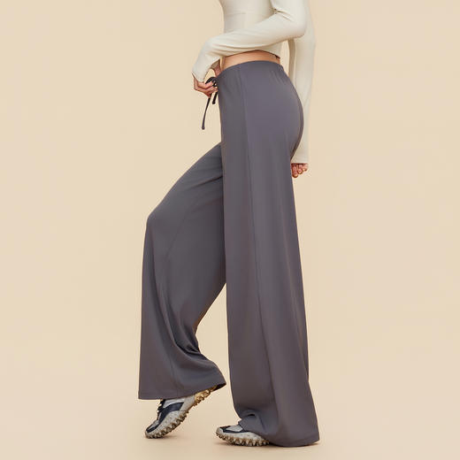 【限时秒】YOGACODE【火树银花系列】宽松运动长裤女垂感显瘦遮肉休闲裤舒适直筒阔腿裤DWL116046 商品图2