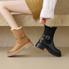 【预售5天】真皮圆头松糕底冬季皮毛一体舒适毛毛靴短筒时尚雪地靴YMT&A680 商品缩略图2