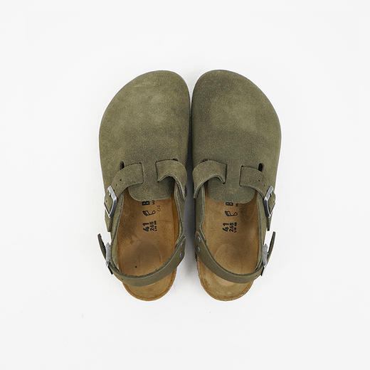 BIRKENSTOCK Tokio LEVE Thyme 男款牛皮绒包头拖鞋 宽版勃肯鞋 商品图2