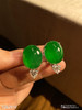 老坑艳绿蛋面耳钉【5262010】具体价格微信咨询 商品缩略图6