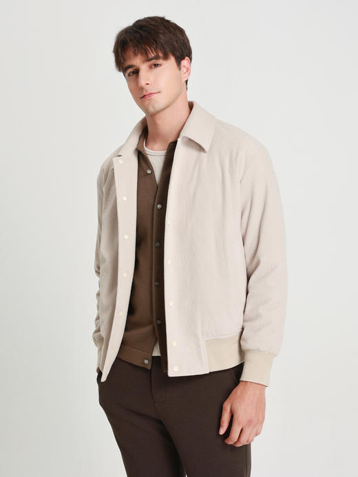 callisto糯米白灯芯绒鹅绒羽绒服 商品图3