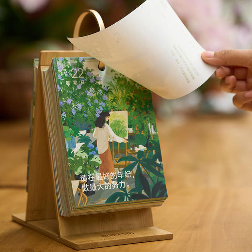 夜读日历2026 央视新闻夜读栏目暖心日历 赠竹木支架+精美礼盒+4张光影明信片 商品图7