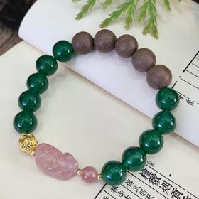 【碧青貔貅药香手串】天然草本香气 提神醒脑 新中式文创手饰男女款