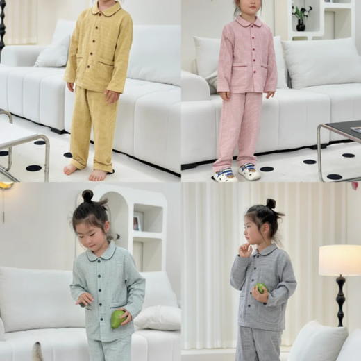 【南法田园·快乐小猫儿童套装】 家居服 睡衣  商品图1