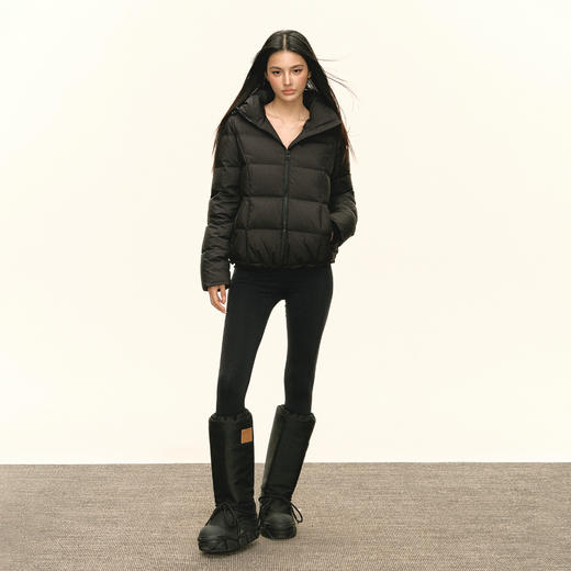 Ariseism 美式复古连帽羽绒服女冬季新款保暖外套 商品图3