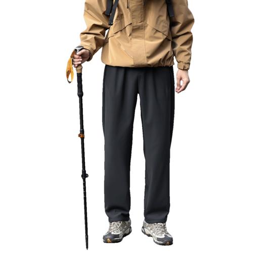 【户外360度全弹】罗蒙男士休闲裤耐磨耐刮隐藏式拉链口袋宽松直筒长裤 商品图6