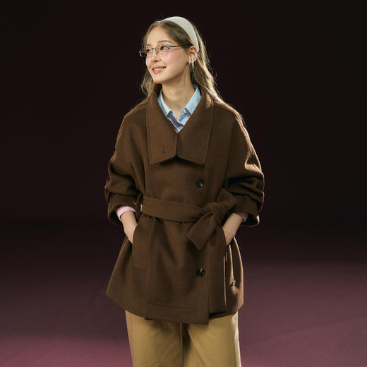 Ariseism 美式复古毛呢外套女秋季新款外套 商品图2