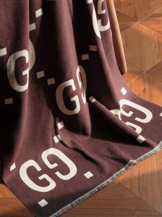 WJ09-古驰 双G双面提花 羊毛真丝 绒线围巾 男女同款情侣款 （QZ*MM） 商品图7