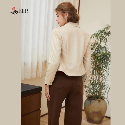 司歌收腰外套翻领长袖收腰女春秋B921096Y 商品图3