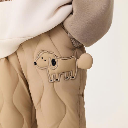 【无氟防泼水】马克珍妮男童轻盈保暖云感羽绒裤2025年冬装新款551755 商品图2