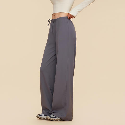 【限时秒】YOGACODE【火树银花系列】宽松运动长裤女垂感显瘦遮肉休闲裤舒适直筒阔腿裤DWL116046 商品图1