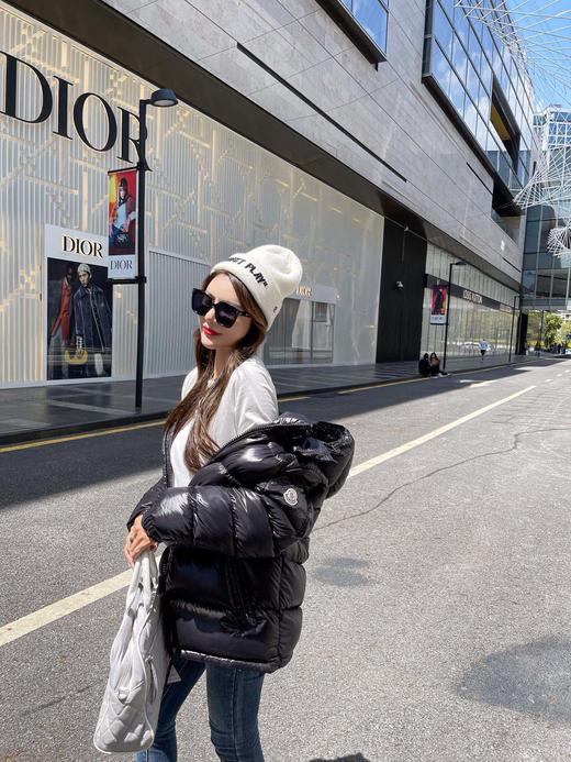 蒙口 Maya系列 陈奕迅同款情侣款连帽黑色保暖羽绒服（SS） 商品图3