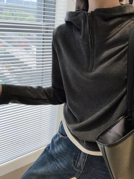 lulu同款，保暖德绒连帽卫衣可打底可外穿，显瘦有腰线 商品图7