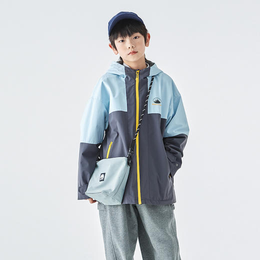 蓝汽水拼色休闲外套882B258024JX 商品图3