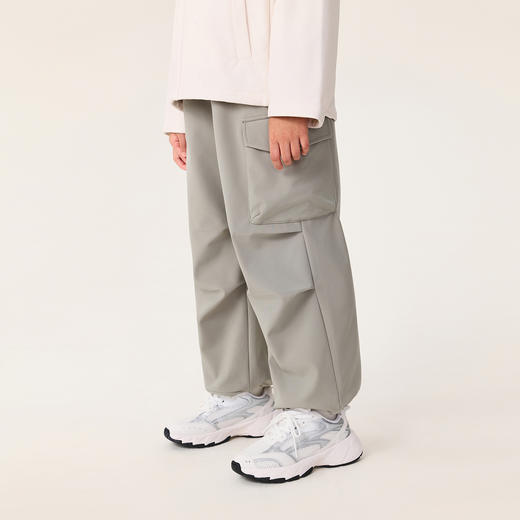 【无氟防泼水】马克珍妮男女童防风加绒工装伞兵裤冬装新款551271 商品图2