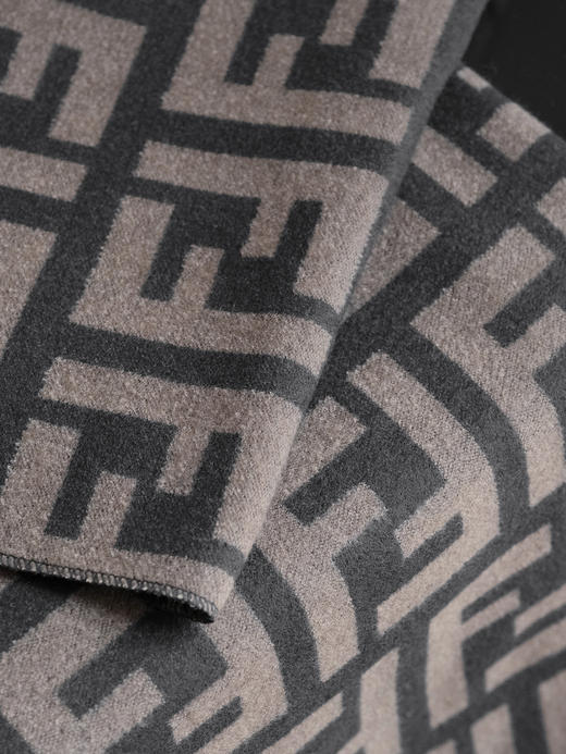 WJ13-芬迪 FF图案印花 羊绒围巾 男女同款情侣款（QZ*MM） 商品图4