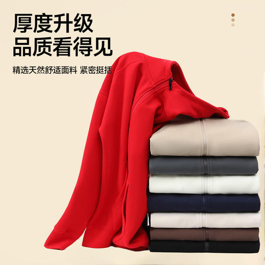 秋冬350G重磅米妮棉连帽外套 美式休闲开衫棉质卫衣开衫 商品图2