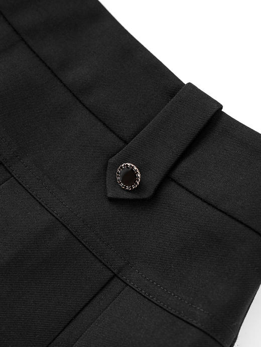 「高货wl」全新升级【铂金会员220/天猫289/差价69】(52521)洛诗琳2025秋季立体时尚设计感压褶休闲高腰防走光内衬A字半身裙女 商品图3