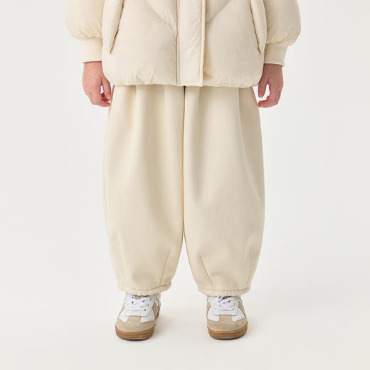 【奥利绒】马克珍妮女童花边蝴蝶结加绒灯笼裤2025秋冬新款551517 商品图2