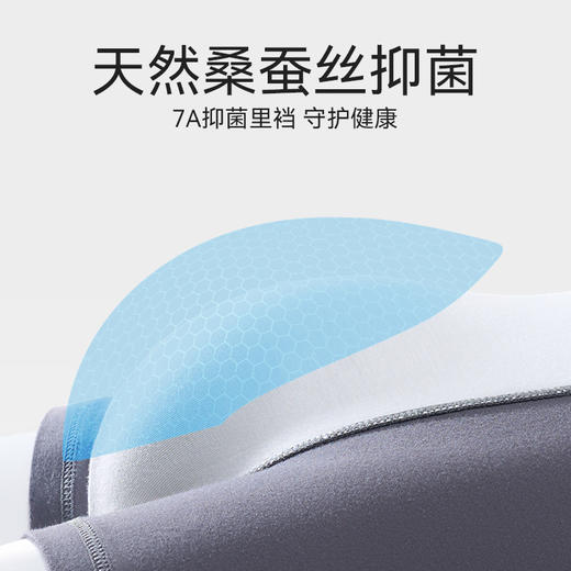 爱帝4条装男士内裤精梳棉明根抗菌平角裤 商品图6