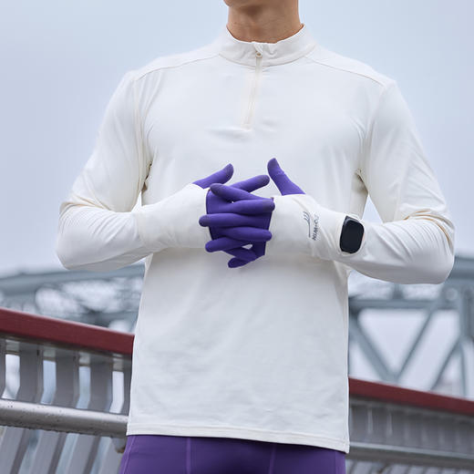 多威圆领衫男新款半开领上衣专业速干弹力运动装2352104 商品图5