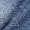 THESOONG|'意大利弹九分烟管加厚洗水中腰无弹蓝色牛仔裤HBNZ7569 商品缩略图6