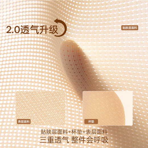 [T恤杯2.0]0感无痕杯文胸粉底液薄款舒适大胸 商品图5