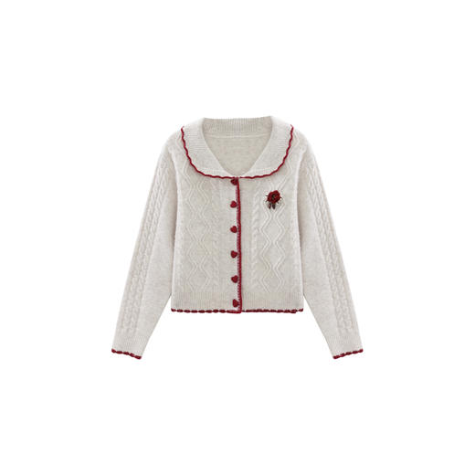 鹿向南 [雪中絮语] 法式显白软糯亲肤北极绒毛衣灯芯绒半裙套装女 商品图3