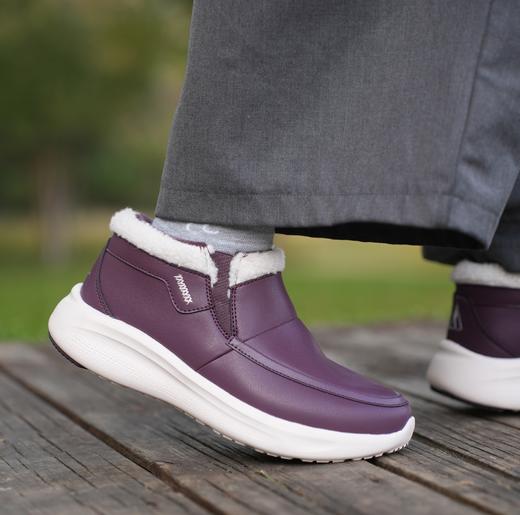 上新25款冬季加绒一脚蹬防风雪轻便皮鞋保暖鞋【4色可选】除东三省，南北方都适用25932012A 商品图1