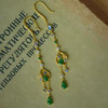龢盒原创 清风过竹，葫芦承福 银镶辣绿翡翠葫芦流苏耳环 商品缩略图0