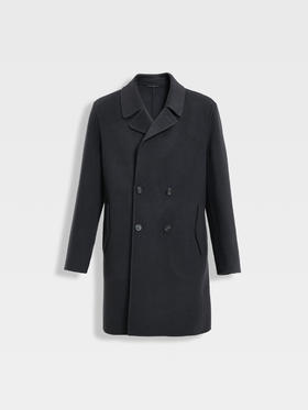 callisto深灰绵羊毛大衣