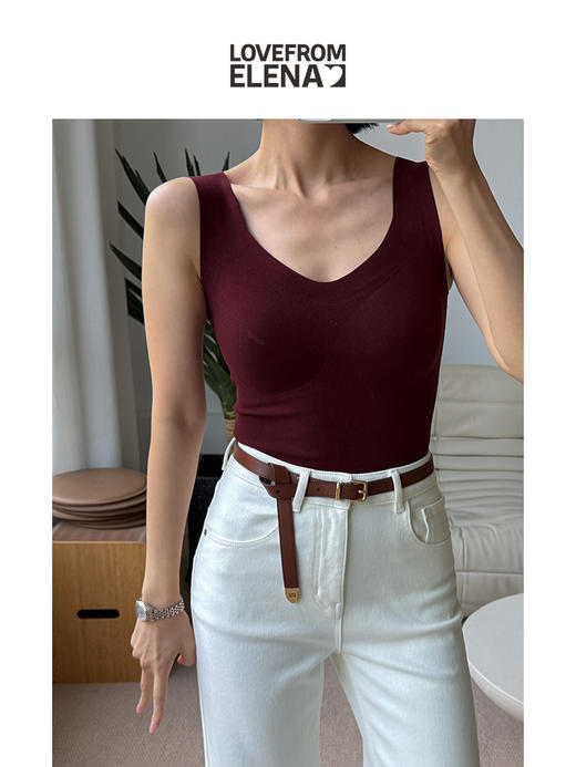 内里薄绒 保暖打底背心（含罩杯） 商品图2