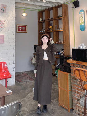 格雷系小香风套装精致又复古