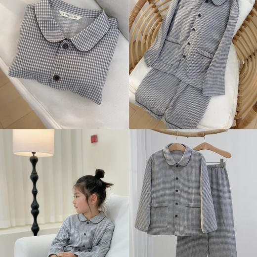 【南法田园·快乐小猫儿童套装】 家居服 睡衣  商品图5