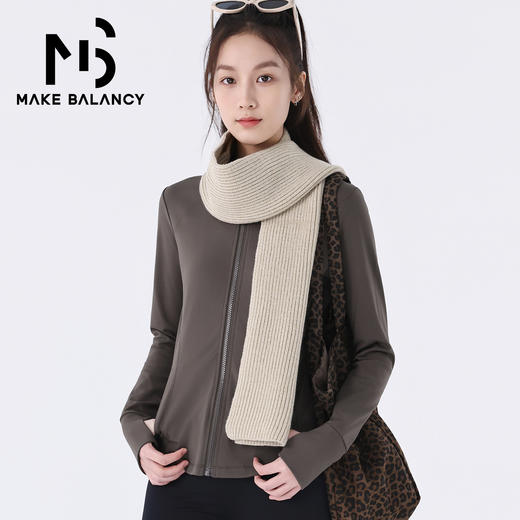 Makebalancy/慕柏郦保暖秋冬休闲长袖立领运动外套显瘦女10007 商品图1