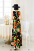 SZ3S82_朱柿色_连衣裙_春夏_圆领无袖收腰A字大摆长款彩色花卉_高级女装_BERNIEELEN 伯妮斯茵 商品缩略图4
