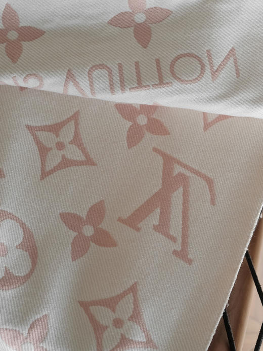 WJ05-驴家 提花织纹流苏饰边 绒线围巾 男女同款情侣款 粉色（QZ*MM） 商品图8