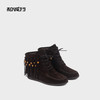 和诚行2025秋冬新款流苏短靴复古百搭美拉德女式高帮鞋2020030 商品缩略图0