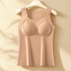 德绒保暖背心含蚕丝羊毛提拉带胸垫一体无痕保暖内衣打底 商品缩略图2