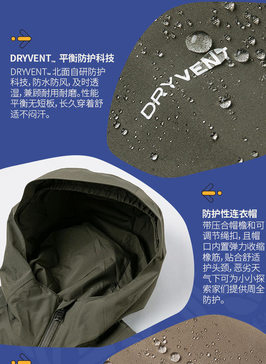 北面 25年秋冬  冲锋衣  8DW3 商品图1