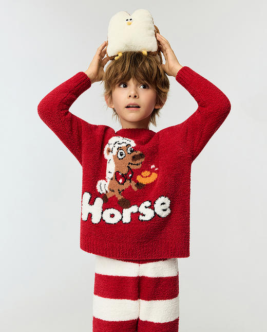 【春上新】8楼爱慕儿童Aimer Kids中性2件装-小马乐园长袖家居套装AK343J611，吊牌价899元 商品图1