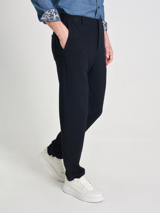 callisto星空蓝莫代尔混纺休闲裤 商品图2