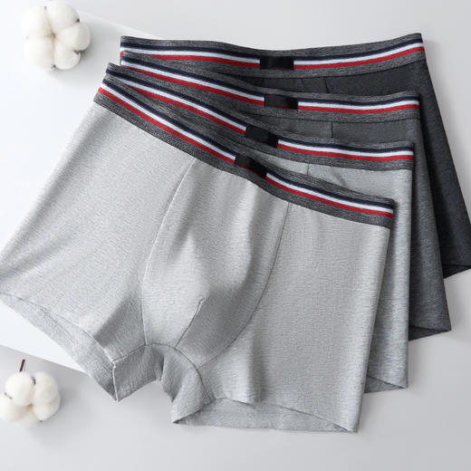 爱帝4条装男士内裤精梳棉明根抗菌平角裤 商品图2