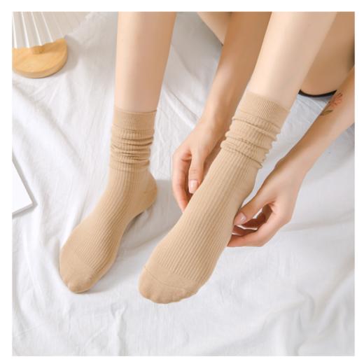 板牙专属！【5双装】LUIS VECENTE咖色系女士堆堆袜 商品图1