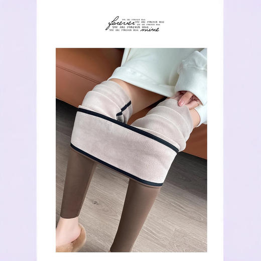 秋冬加绒款哑光鲨鱼裤不掉档女外穿春秋冬季薄款高腰提臀瑜伽裤加绒芭比打底裤 商品图2