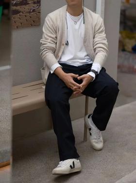 【内里加绒 触感细腻 单穿到10℃】耐尔男士薄绒抗皱长裤（敞口束口可选W4090/ W4091）