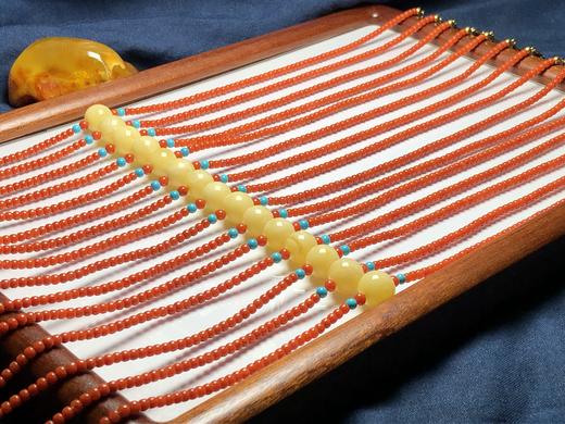 上新！蜜蜡、南红、松石、银锁骨坠（有证书）饰品美物 商品图3