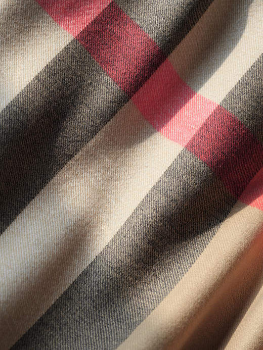 WJ06-巴宝莉 经典格纹羊绒流苏边 绒线围巾 男女同款情侣款（QZ*MM） 商品图5